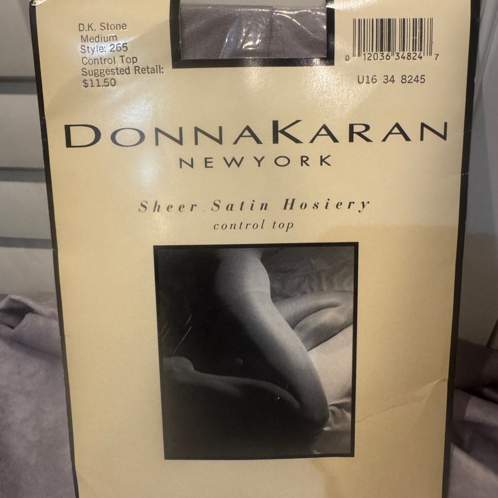 Donna Karan Sheer Satin Hosiery - Stone Medium